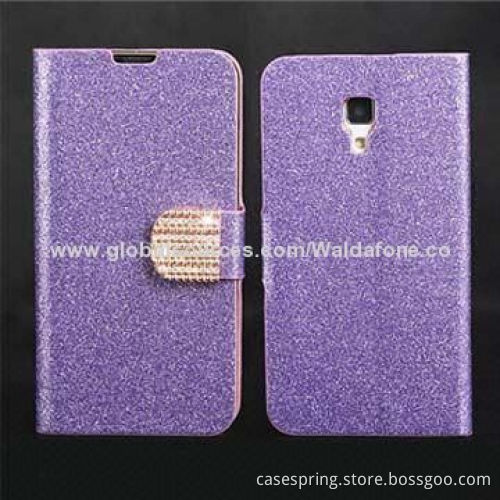 Leather Cover Case for Galaxy S4, ODM and OEM Orders Welcomed